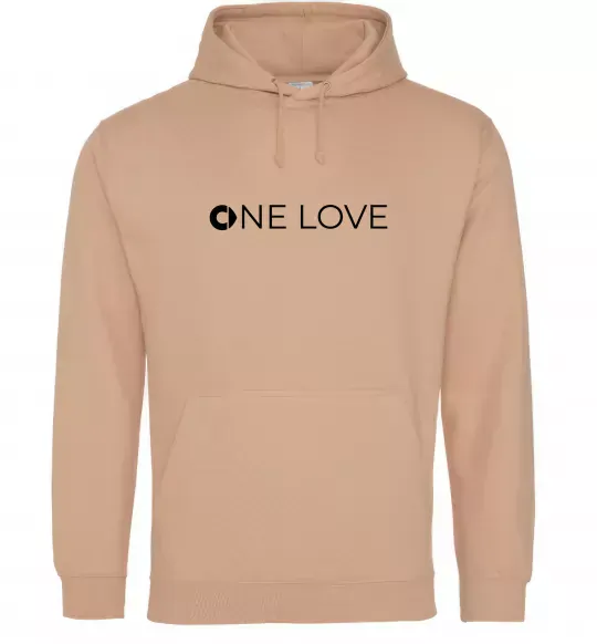 Жіноча толстовка (худі) Smart one love Пісочний фото