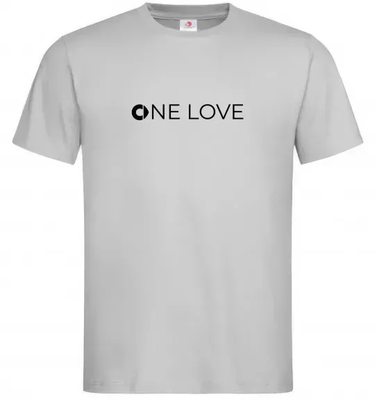 Чоловіча футболка Smart one love Сірий фото