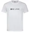 Чоловіча футболка Smart one love Білий фото