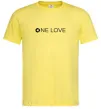 Чоловіча футболка Smart one love Лимонний фото