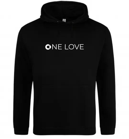 Чоловіча толстовка (худі) Smart one love Чорний фото