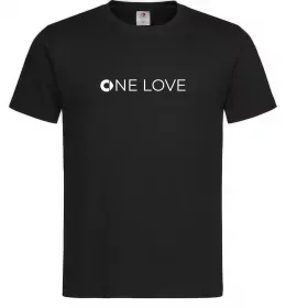 Мужская футболка Smart one love Черный фото