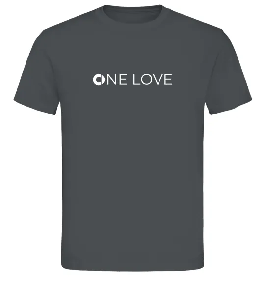 Чоловіча футболка Smart one love Графіт фото