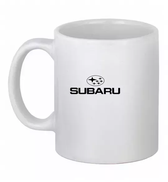 Чашка керамическая Subaru Белый фото