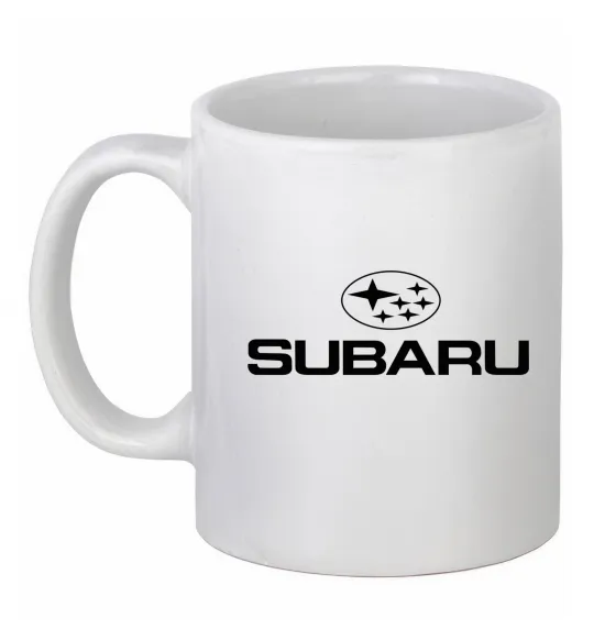 Чашка керамическая Subaru Белый фото