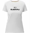 Женская премиум футболка Subaru Белый фото