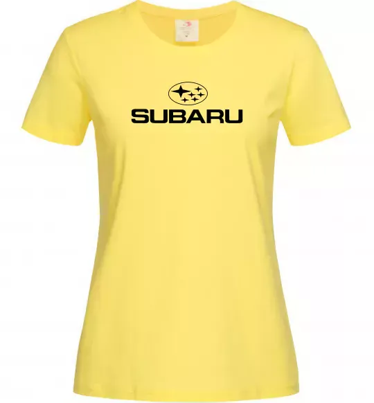 Женская футболка Subaru Лимонный фото