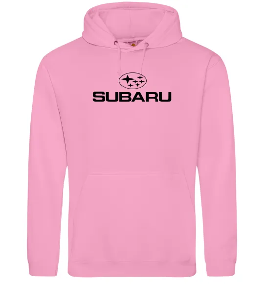 Мужская толстовка (худи) Subaru Розовый фото