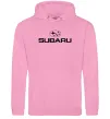 Мужская толстовка (худи) Subaru Розовый фото