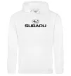 Мужская толстовка (худи) Subaru Белый фото