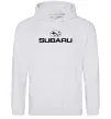 Мужская толстовка (худи) Subaru Серый меланж фото