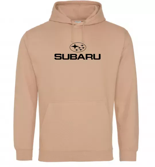 Мужская толстовка (худи) Subaru Песочный фото