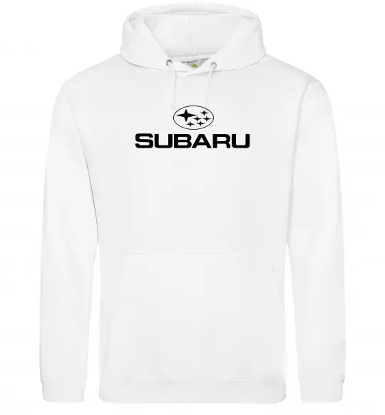 Женская толстовка (худи) Subaru Белый фото