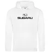 Женская толстовка (худи) Subaru Белый фото