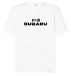 Футболка Оверсайз I <3 Subaru Білий фото