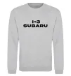 Свитшот I <3 Subaru Серый меланж фото