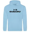 Мужская толстовка (худи) I <3 Subaru Голубой фото