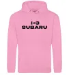 Жіноча толстовка (худі) I <3 Subaru Рожевий фото