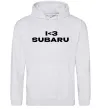 Женская толстовка (худи) I <3 Subaru Серый меланж фото