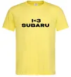 Чоловіча футболка I <3 Subaru Лимонний фото