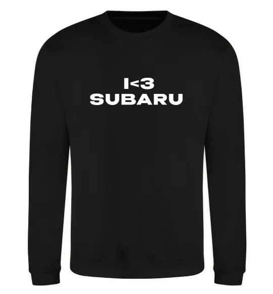 Свитшот I <3 Subaru Черный фото