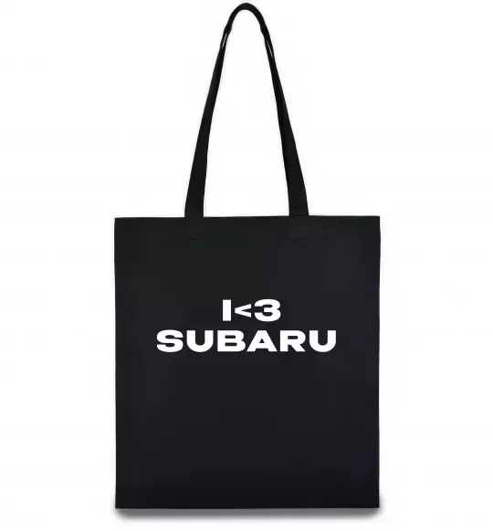 Эко-сумка I <3 Subaru Черный фото