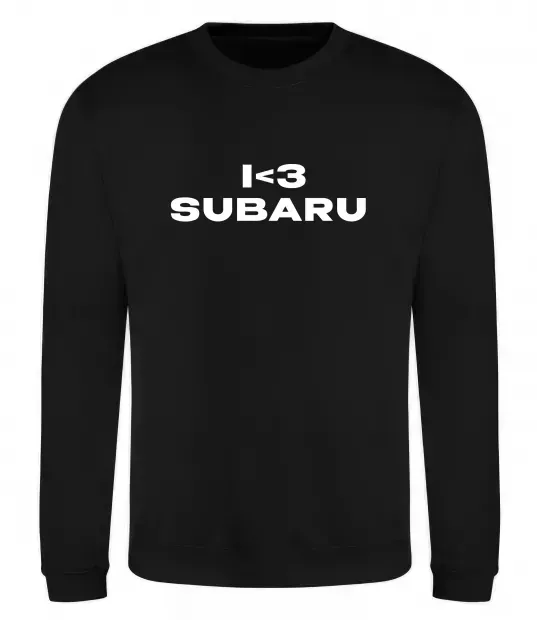 Свитшот I <3 Subaru Черный фото
