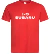 Чоловіча футболка I <3 Subaru Червоний фото