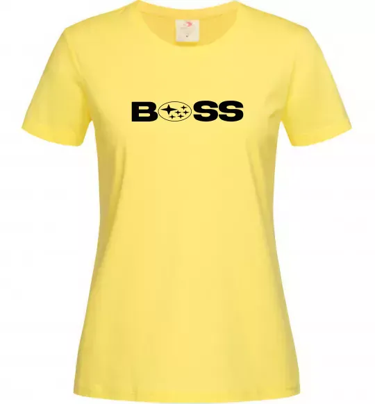 Жіноча футболка Subaru Boss Лимонний фото
