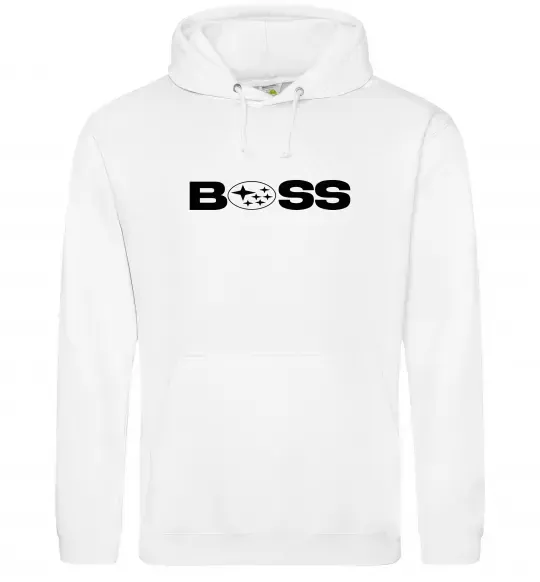 Чоловіча толстовка (худі) Subaru Boss Білий фото