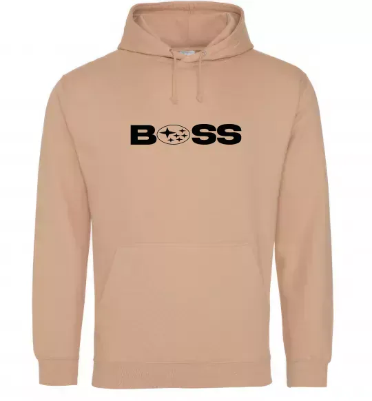 Чоловіча толстовка (худі) Subaru Boss Пісочний фото