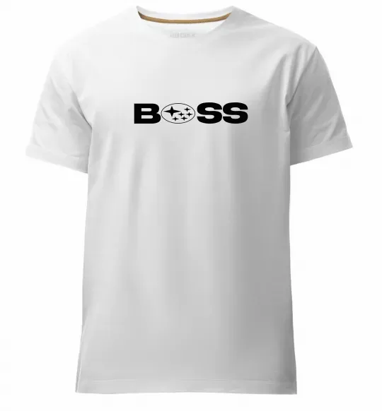 Чоловіча преміум футболка Subaru Boss Білий фото
