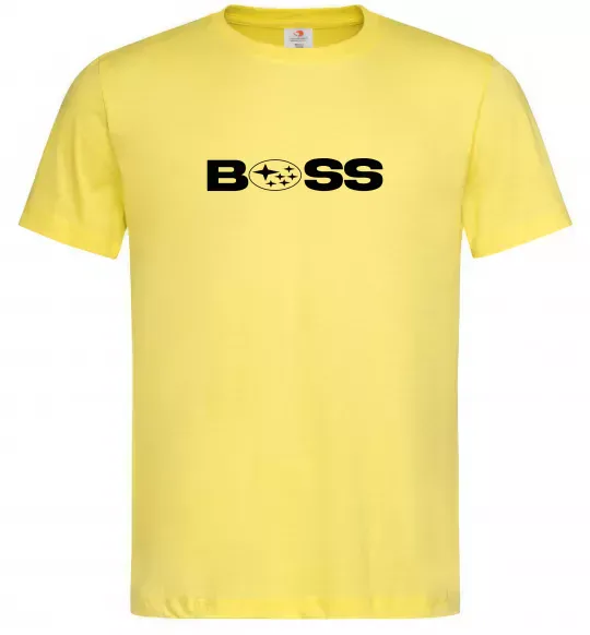 Чоловіча футболка Subaru Boss Лимонний фото