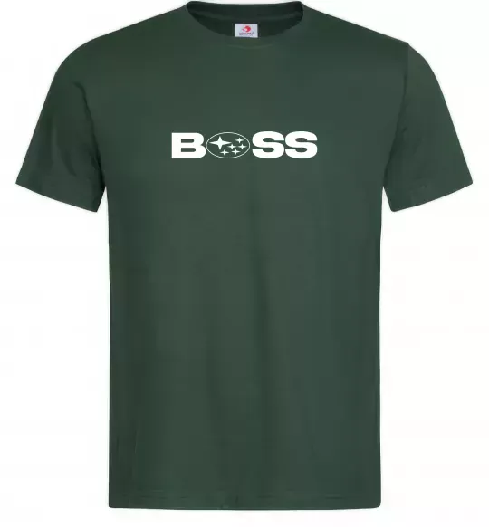 Чоловіча футболка Subaru Boss Темно-зелений фото