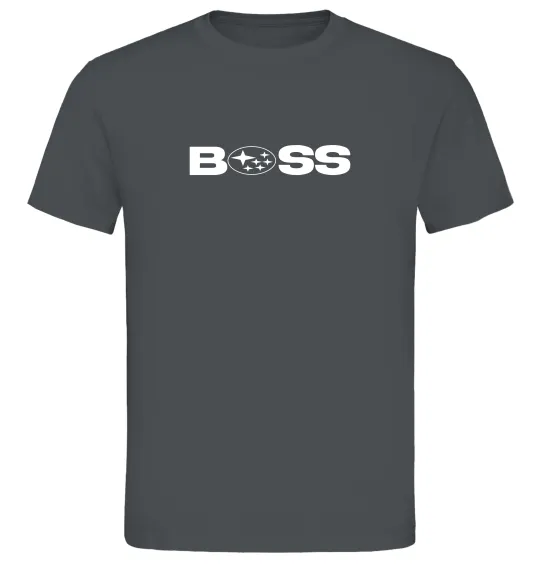 Чоловіча футболка Subaru Boss Графіт фото