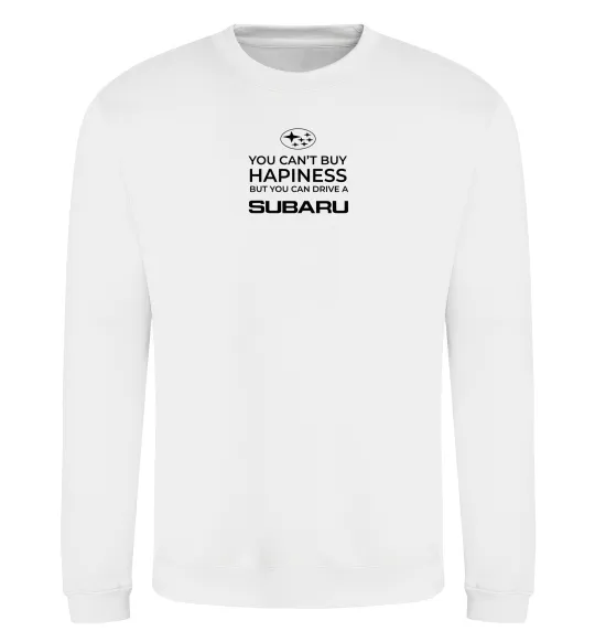 Свитшот You can drive Subaru Белый фото