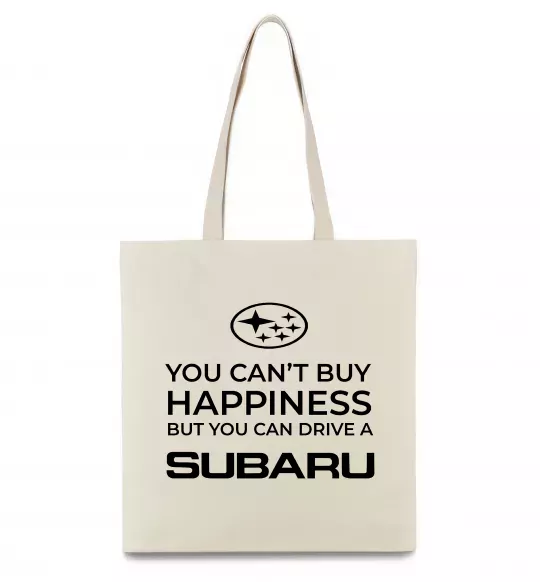 Еко-сумка You can drive Subaru Бежевий фото