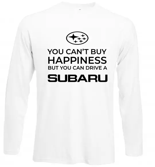 Лонгслів You can drive Subaru Білий фото
