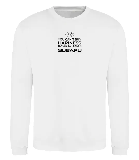 Свитшот You can drive Subaru Белый фото