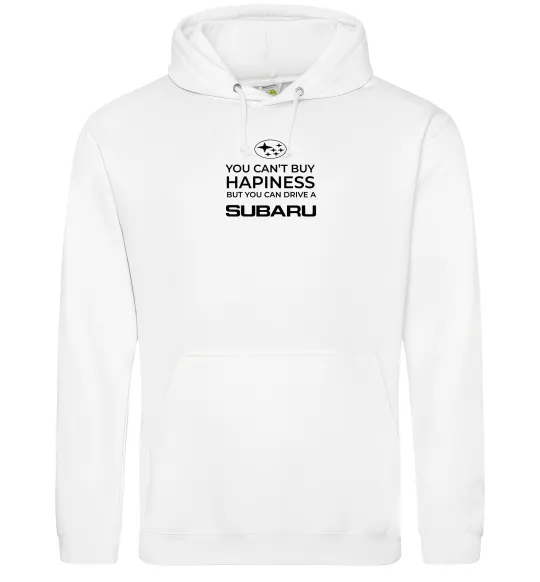 Женская толстовка (худи) You can drive Subaru Белый фото