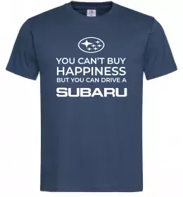 Мужская футболка You can drive Subaru Темно-синий фото