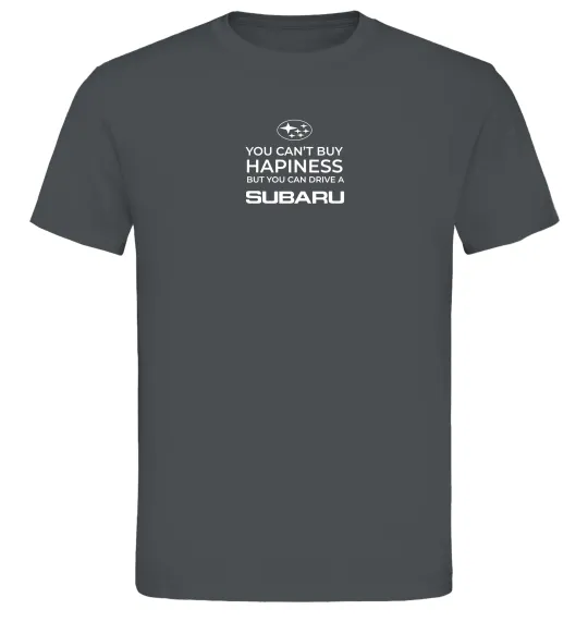 Чоловіча футболка You can drive Subaru Графіт фото