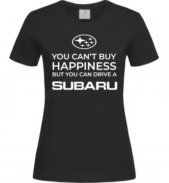 Женская футболка You can drive Subaru Черный фото