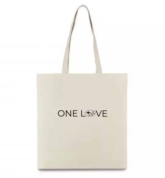 Еко-сумка Subaru one love Бежевий фото