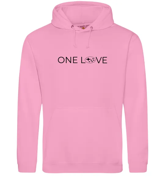 Чоловіча толстовка (худі) Subaru one love Рожевий фото