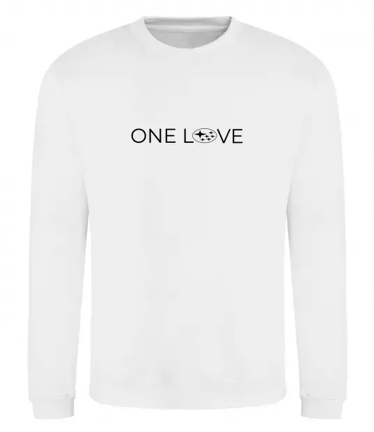 Свитшот Subaru one love Белый фото