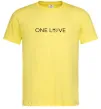 Мужская футболка Subaru one love Лимонный фото