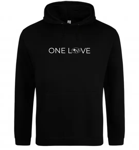 Женская толстовка (худи) Subaru one love Черный фото