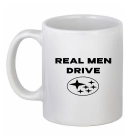 Чашка керамическая Real men drive Subaru