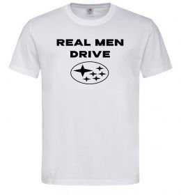 Чоловіча футболка Real men drive Subaru